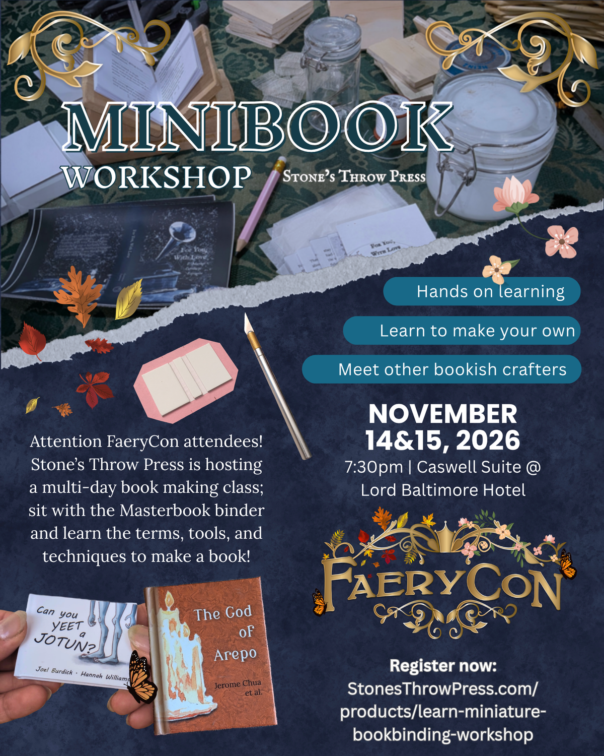 Learn Miniature Bookbinding (2-Part Workshop)