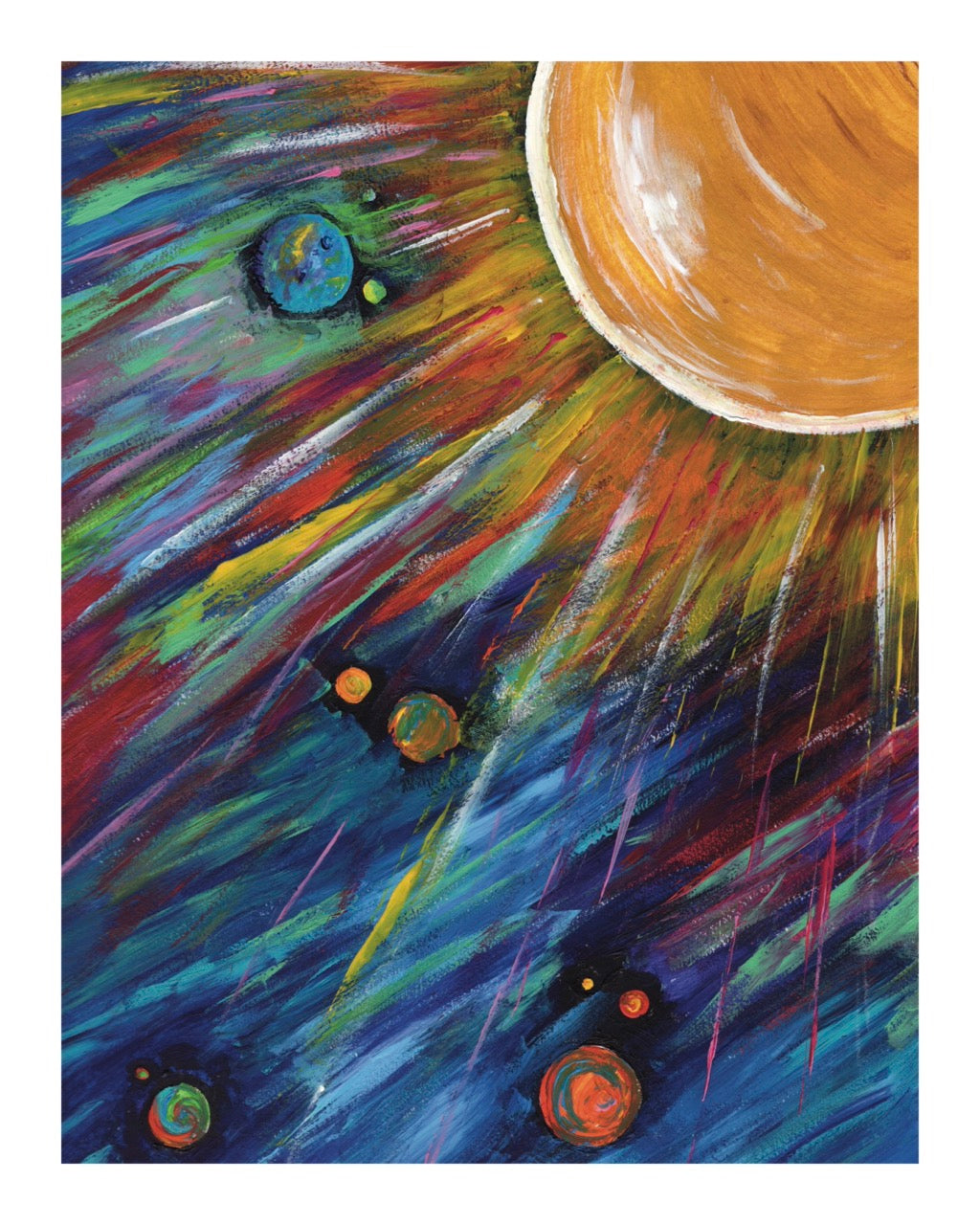 "Estrellas en la copa de los árboles" - Impresión artística Giclée