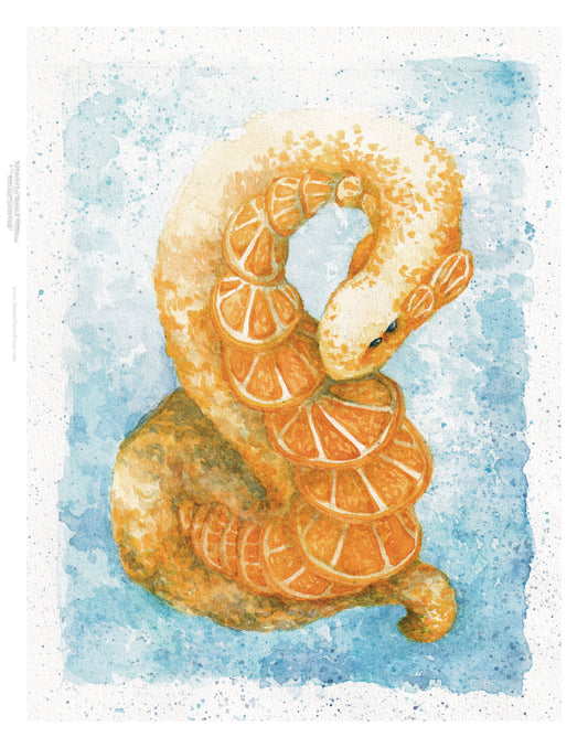 "Dragón Coral" - Impresión artística Giclée